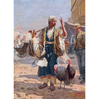 РЕПРОДУКЦИИ НА КАРТИНИ Пазар на домашнш птици  (1901)